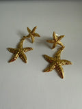 Aretes Estrella Mar Dorados