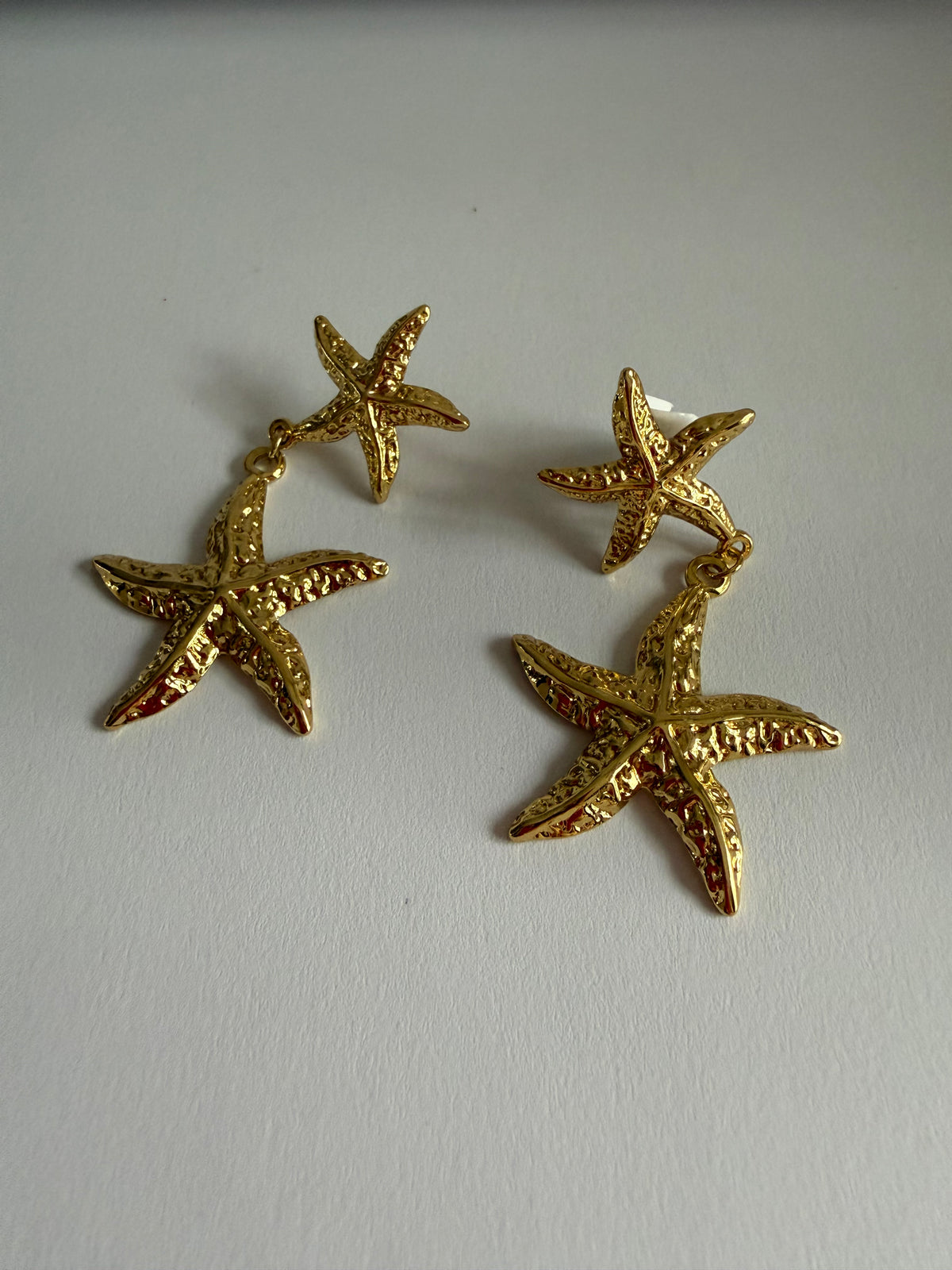 Aretes Estrella Mar Dorados