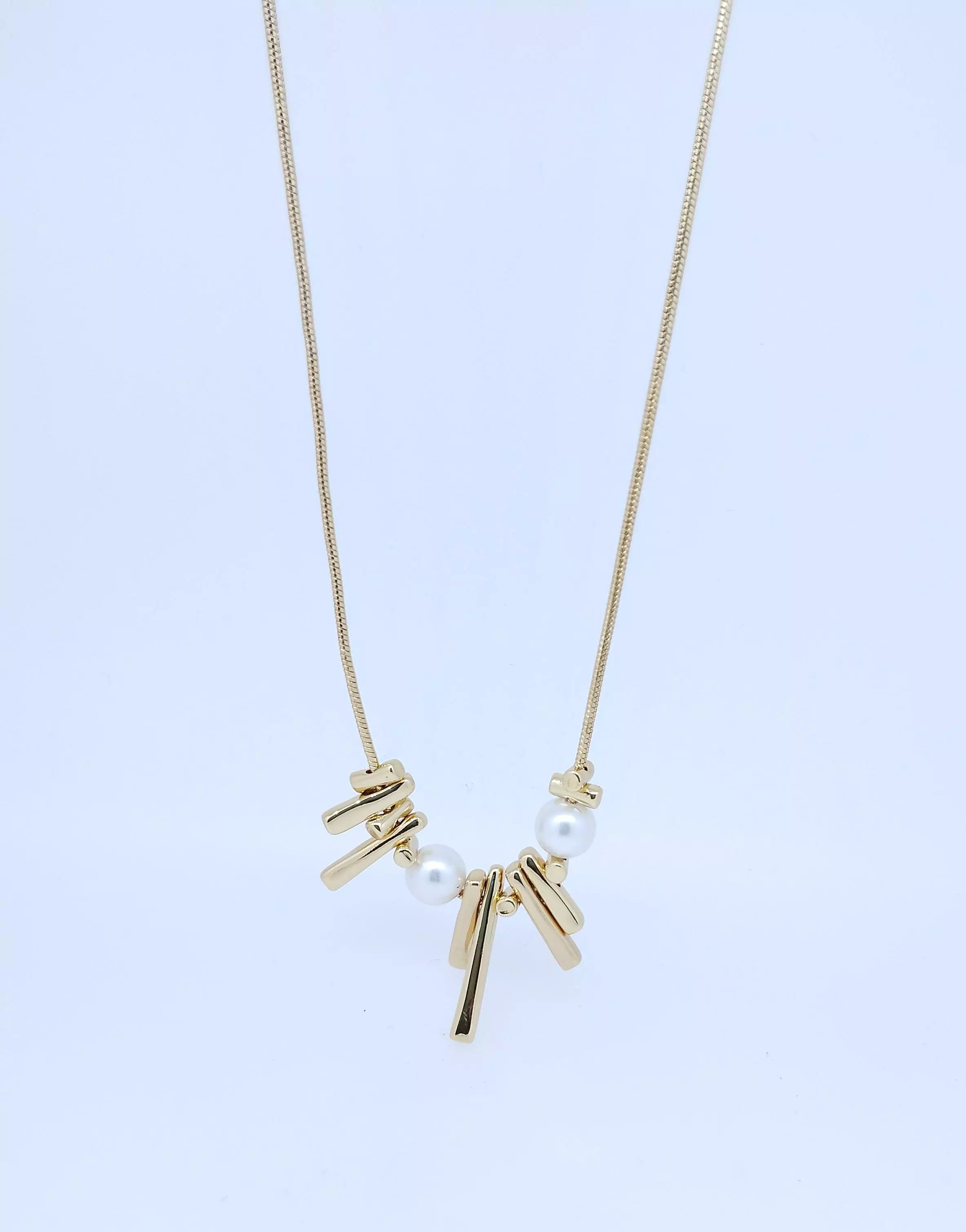 Cadena dije acero barras lisas-perlas