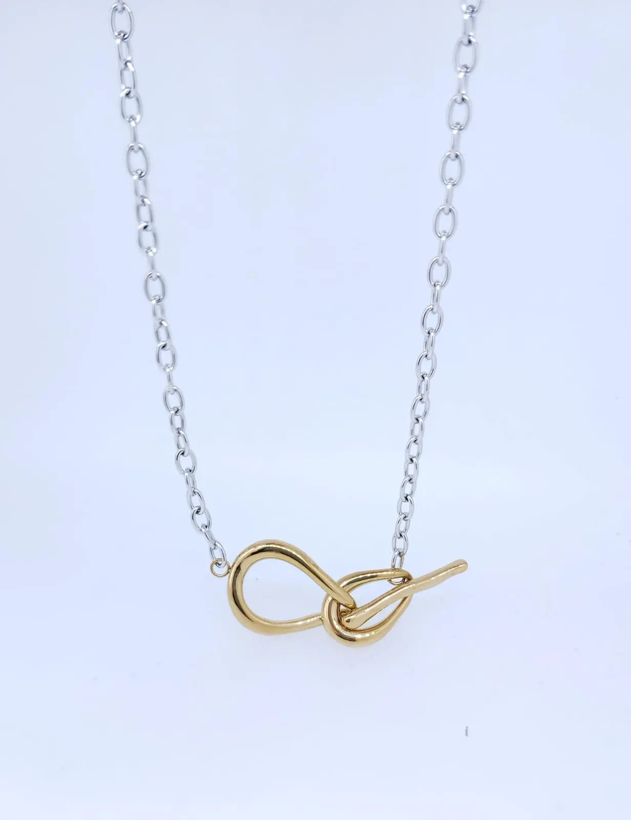 Cadena dije acero inoxidable tipo infinito liso